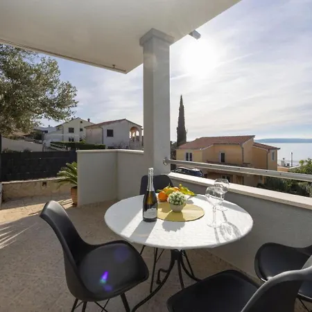 Apartman In Okrug Gornji With Sea View, Air Conditioning, Wifi, Washing Machine 5049-1